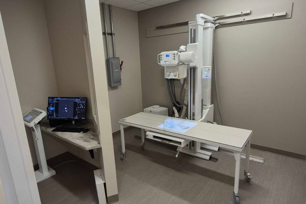 medical diagnostic x ray room setup